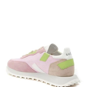 GHOUD VENICE Baskets Rush One Low Mesh Rose Vert, Collaboration Ghoud X Lesyanebo 13