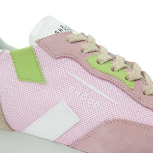 GHOUD VENICE Baskets Rush One Low Mesh Rose Vert, Collaboration Ghoud X Lesyanebo 15
