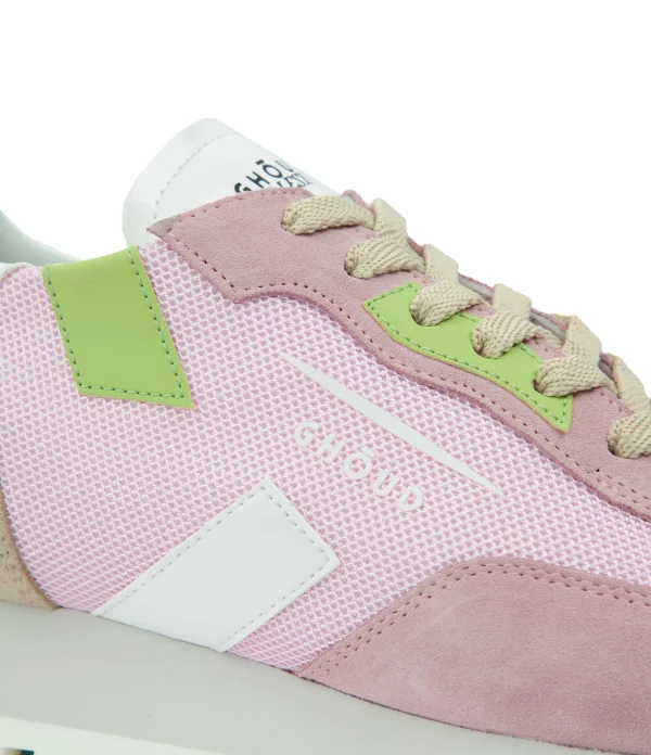 GHOUD VENICE Baskets Rush One Low Mesh Rose Vert, Collaboration Ghoud X Lesyanebo 5