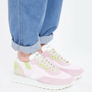 GHOUD VENICE Baskets Rush One Low Mesh Rose Vert, Collaboration Ghoud X Lesyanebo 17