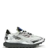 RUN OF Baskets Silver Run Cuir Argenté 14