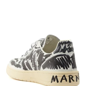 Baskets V-10 Cuir Noir, Collaboration Veja X Marni 14