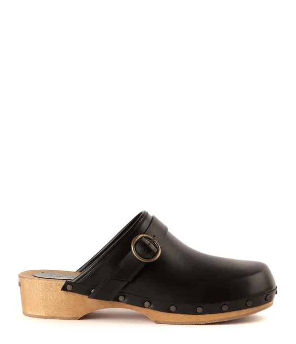 ISABEL MARANT Sabots Thalie Cuir De Veau Noir 1