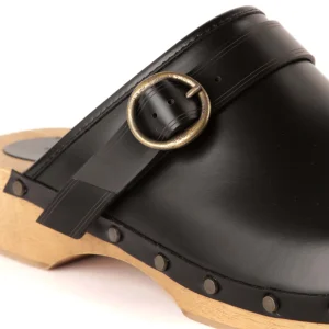 ISABEL MARANT Sabots Thalie Cuir De Veau Noir 15