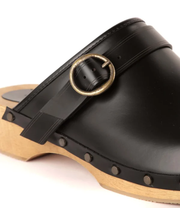 ISABEL MARANT Sabots Thalie Cuir De Veau Noir 5