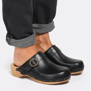 ISABEL MARANT Sabots Thalie Cuir De Veau Noir 17