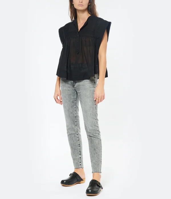ISABEL MARANT Sabots Thalie Cuir De Veau Noir 7