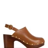 SABOT YOUYOU Sabots Yboo Bois Cuir Tan 38