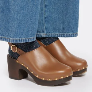 SABOT YOUYOU Sabots Yboo Bois Cuir Tan 13