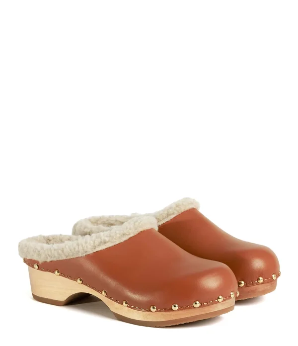 SABOT YOUYOU Sabots Yce Bois Cuir Brique 3