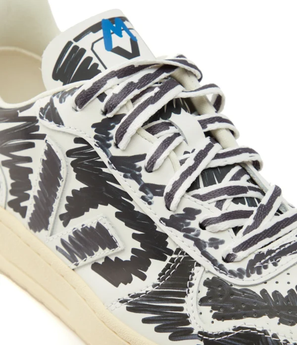 Baskets V-10 Cuir Noir, Collaboration Veja X Marni 5