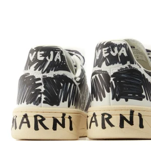 Baskets V-10 Cuir Noir, Collaboration Veja X Marni 18