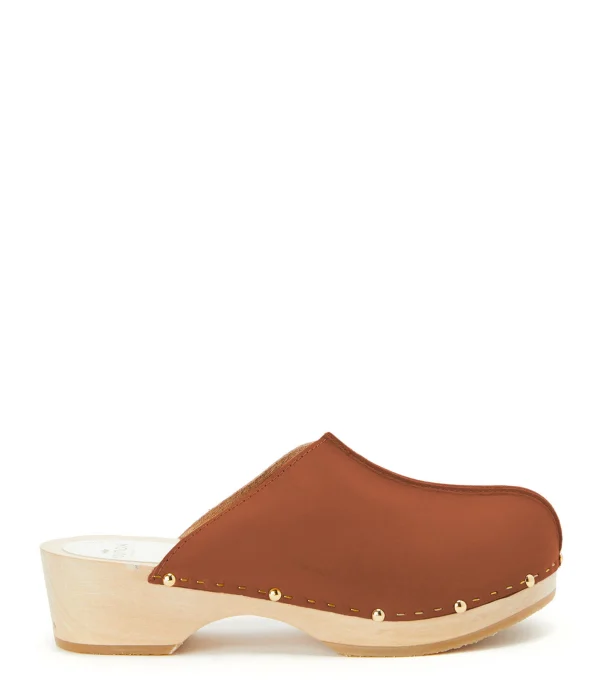 SABOT YOUYOU Sabots Yssa Bois Cuir Brique 1