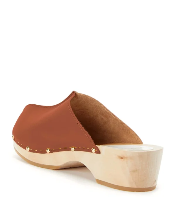 SABOT YOUYOU Sabots Yssa Bois Cuir Brique 4