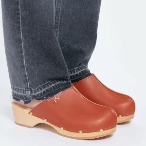 SABOT YOUYOU Sabots Yssa Bois Cuir Brique 16