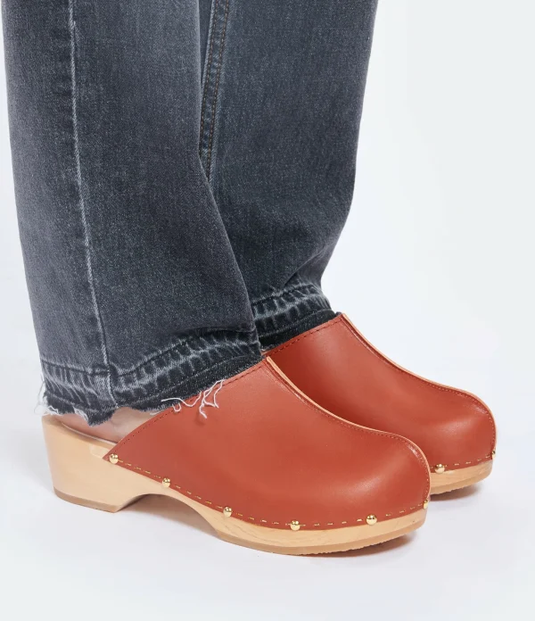 SABOT YOUYOU Sabots Yssa Bois Cuir Brique 6