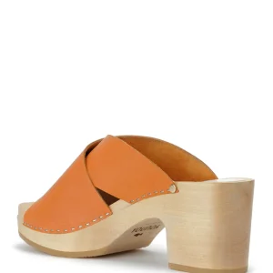 SABOT YOUYOU Sabots Yzis Bois Cuir Papaye 13