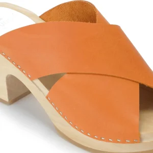 SABOT YOUYOU Sabots Yzis Bois Cuir Papaye 15