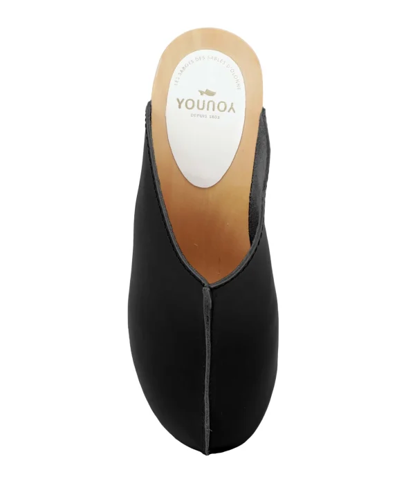 SABOT YOUYOU Sabots Yndies Bois Cuir Noir 3