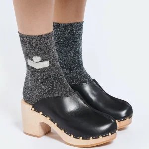 SABOT YOUYOU Sabots Yndies Bois Cuir Noir 22