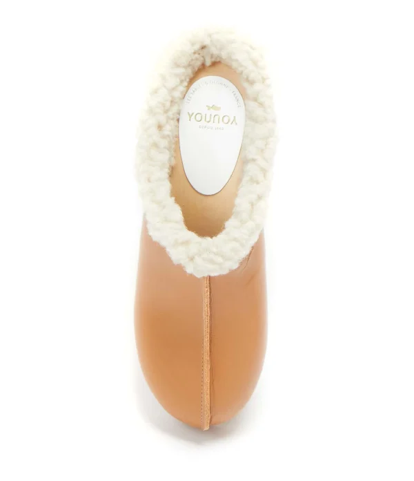 SABOT YOUYOU Sabots Ygloo Bois Cuir Camel 3