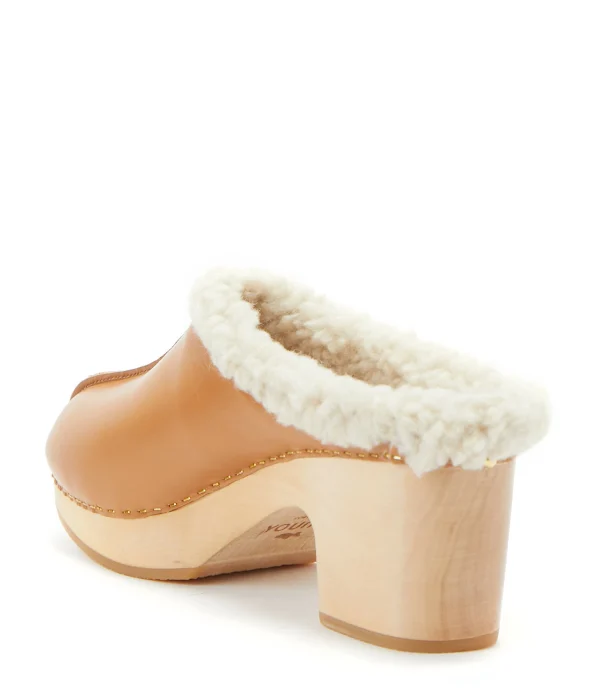 SABOT YOUYOU Sabots Ygloo Bois Cuir Camel 4