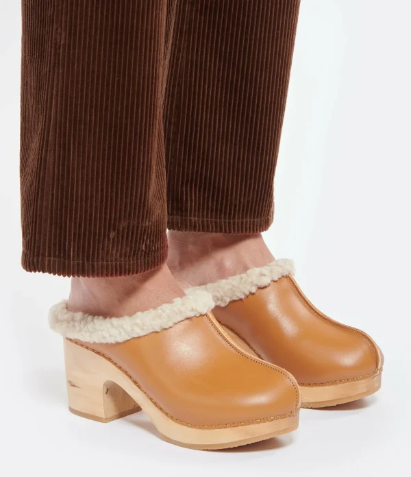 SABOT YOUYOU Sabots Ygloo Bois Cuir Camel 6