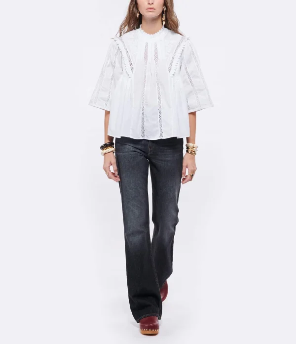 SABOT YOUYOU Sabots Yren Rock Bois Cuir Cerise 8