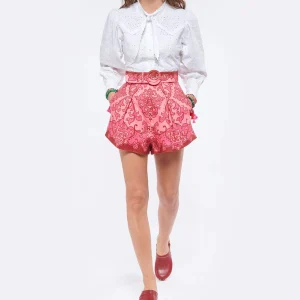 SABOT YOUYOU Sabots Yren Rock Bois Cuir Cerise 31
