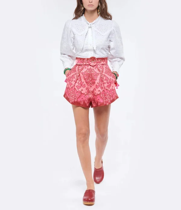 SABOT YOUYOU Sabots Yren Rock Bois Cuir Cerise 11