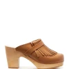 SABOT YOUYOU Sabots Ydem Bois Cuir Camel 37