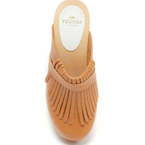 SABOT YOUYOU Sabots Ydem Bois Cuir Camel 11