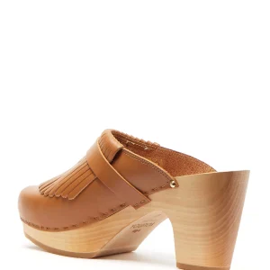 SABOT YOUYOU Sabots Ydem Bois Cuir Camel 13