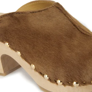 SABOT YOUYOU Sabots Yanaki Bois Cuir Caramel 17