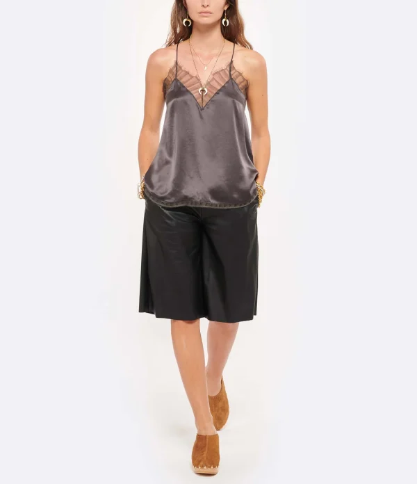 SABOT YOUYOU Sabots Yanaki Bois Cuir Caramel 8