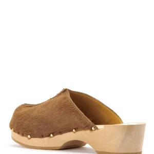 SABOT YOUYOU Sabots Ysla Bois Cuir Caramel 16