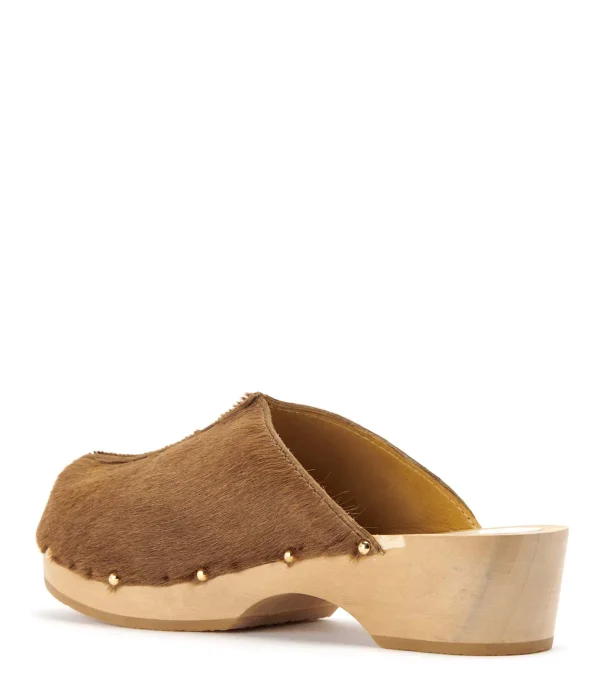 SABOT YOUYOU Sabots Ysla Bois Cuir Caramel 4