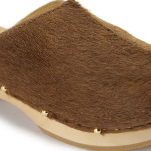 SABOT YOUYOU Sabots Ysla Bois Cuir Caramel 18