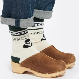 SABOT YOUYOU Sabots Ysla Bois Cuir Caramel 20