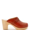 SABOT YOUYOU Sabots Yrma Bois Cuir Caramel 35