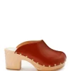 SABOT YOUYOU Sabots Yndies Bois Cuir Caramel 26