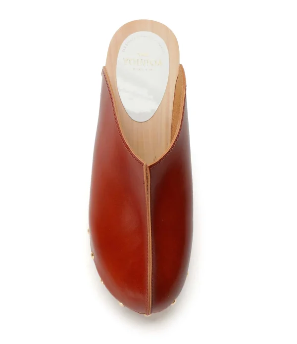 SABOT YOUYOU Sabots Yndies Bois Cuir Caramel 3