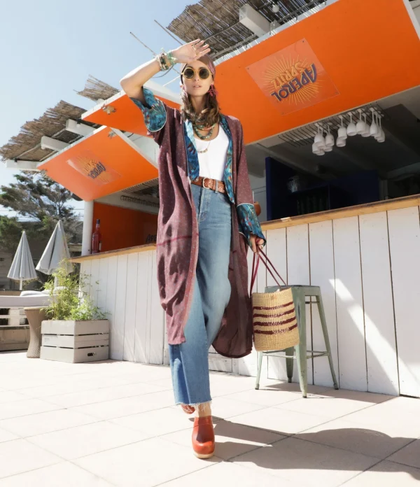 SABOT YOUYOU Sabots Yndies Bois Cuir Caramel 7