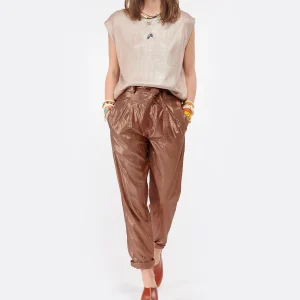 SABOT YOUYOU Sabots Yndies Bois Cuir Caramel 31