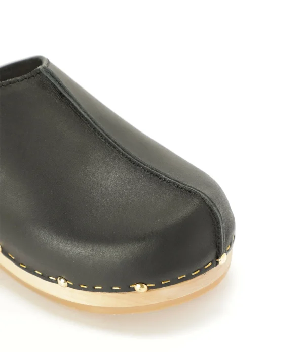 SABOT YOUYOU Sabots Yssa Bois Cuir Noir 5