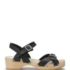 SABOT YOUYOU Sabots Yvy Bois Cuir Noir 32