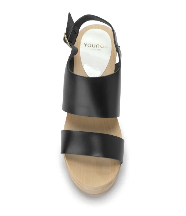 SABOT YOUYOU Sabots Yaya Bois Cuir Noir 3