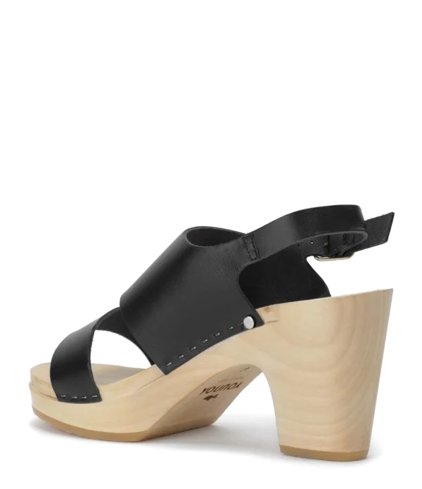 SABOT YOUYOU Sabots Yaya Bois Cuir Noir 4