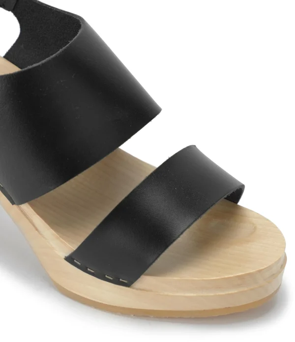 SABOT YOUYOU Sabots Yaya Bois Cuir Noir 5