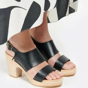 SABOT YOUYOU Sabots Yaya Bois Cuir Noir 20